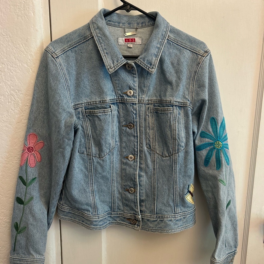 Allen B. By Allen Schwartz Light Blue Denim Jacket